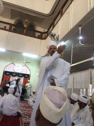 Mukaasir saheb in Masjid e Nooraani after Chammar nawaazi